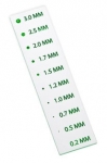 MagnaFlux FPI Crack Comparator, Range 0.2-3.0 mm